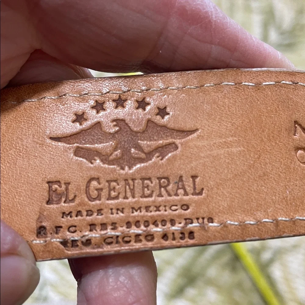 Authentic Cayman alligator leather belt